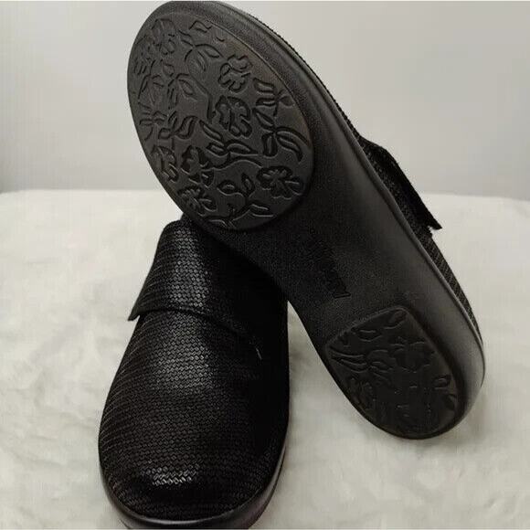 Alegria Black textured clog sz 8.5 - Picture 7 of 9